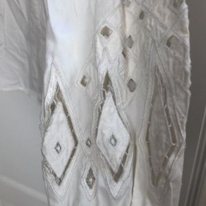 Button-down with knit detail